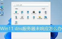 win11系統(tǒng)dns服務(wù)器未響應(yīng)怎么辦